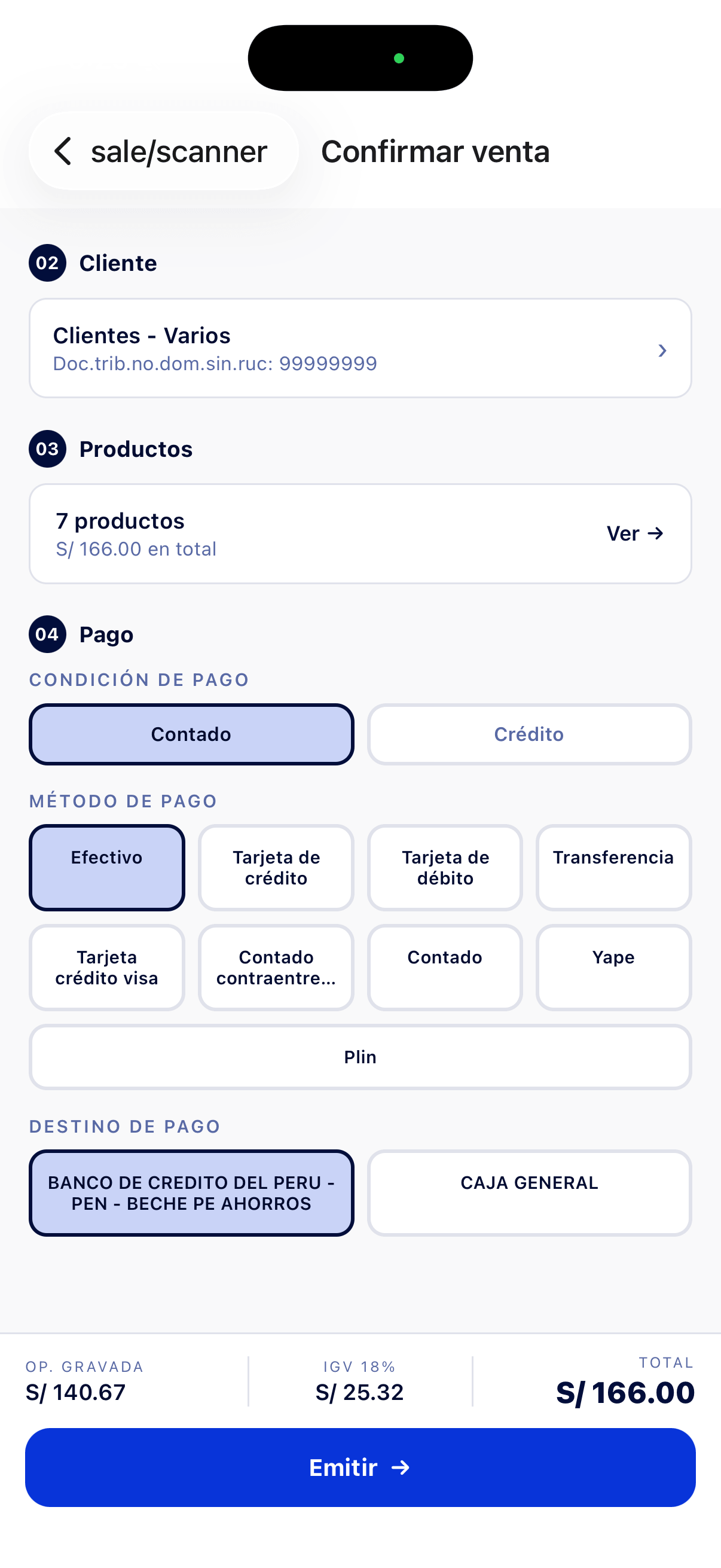 Confirmación App Móvil